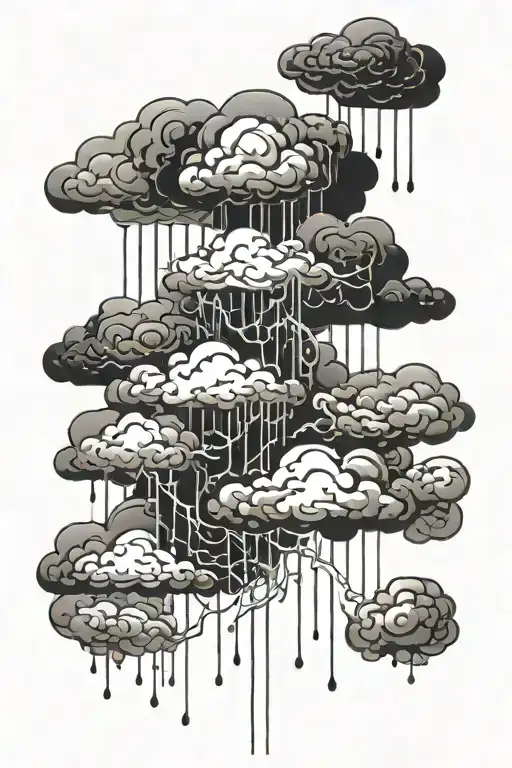 Rain Thunder Clouds Very Dark