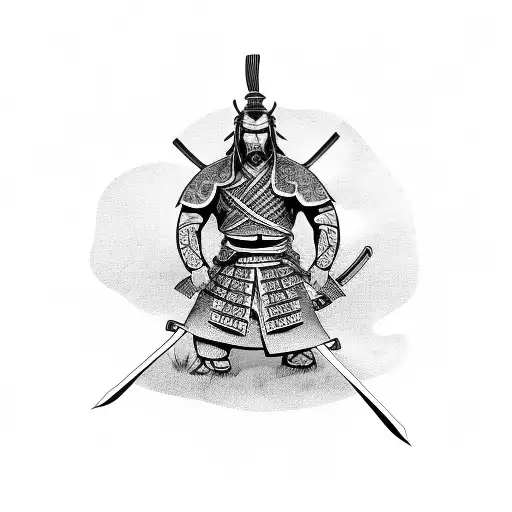 Samurai Warrior With Sword