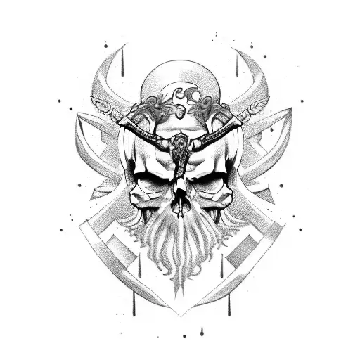 Zeus With Skull