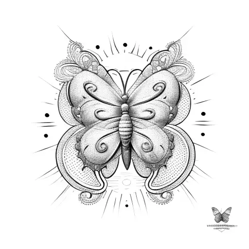 Butterfly With A Sun