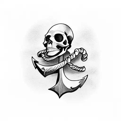 Anchor Sirens Evil Skull