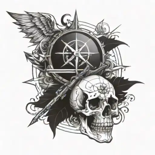 Skull And Compass