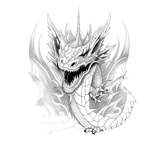 A Fierce Dragon Emerging From A Gaming Console