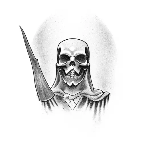 Grim Reaper In Mirror