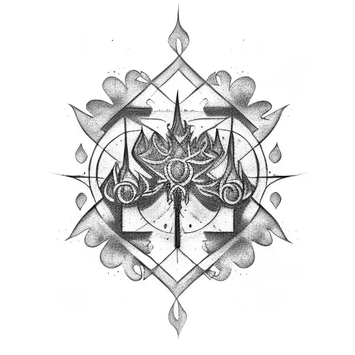 Chaos In Gothic Calligraphy