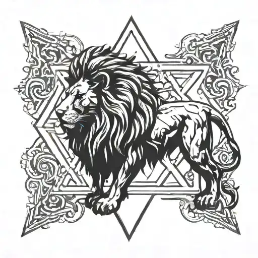 Lion With Star Of David