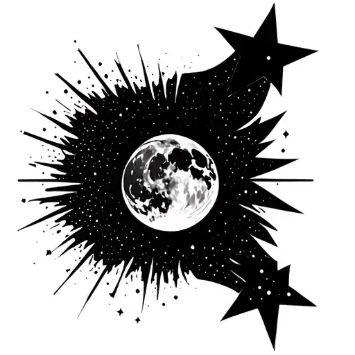 Moon Gun Blowing Out Stars