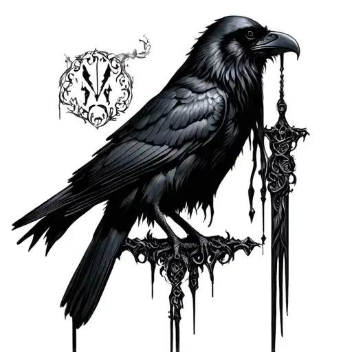 Gothic Raven On A Nun Horny