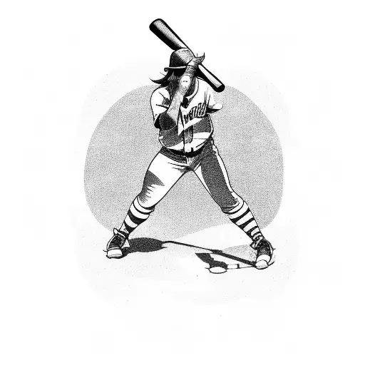A Video Game Character Holding A Baseball Bat