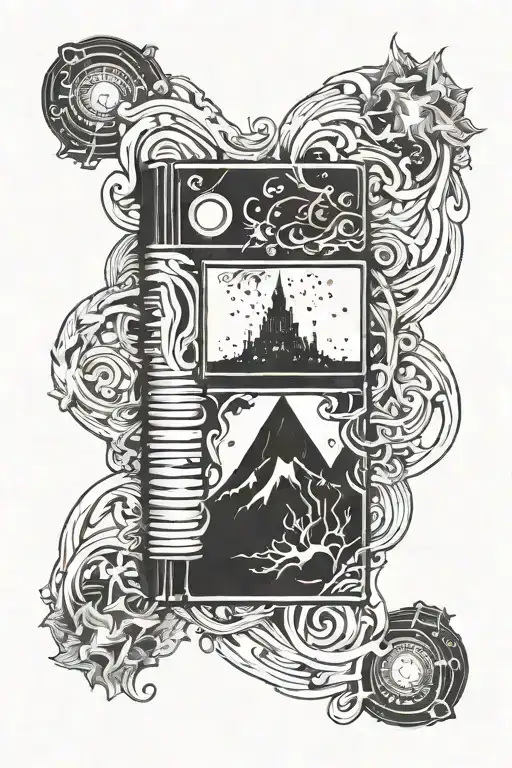 Dark Fantasy Vhs Tape Visual Design