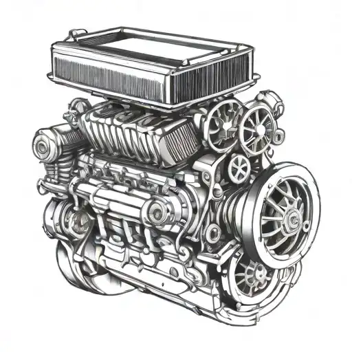 Incorporate A Muscle Car Engine Into A Family Portrait
