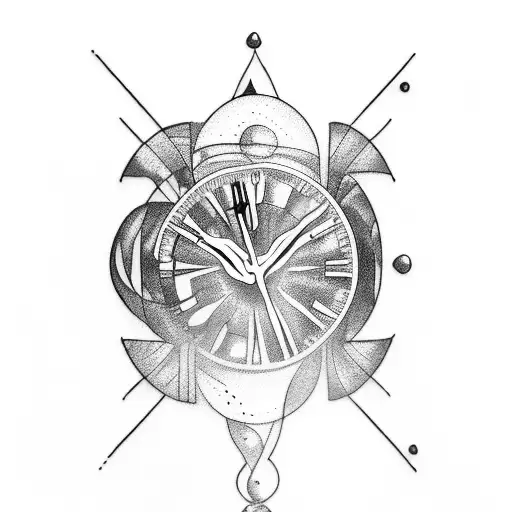 Hourglass And Nature