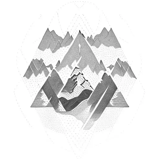 Edelweiss In The Shape Of A Mountain Range