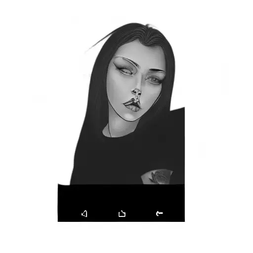 A Woman With Black Hair