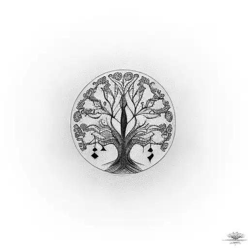 Tree Of Life With Eva Underneath