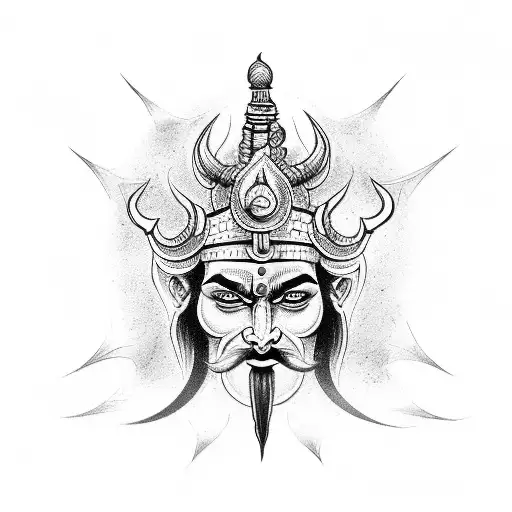 Warrior Worshipping Lord Shivji