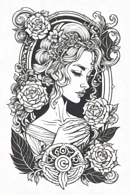 Virgo Synbol With Arianna