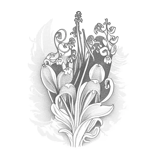 Flowers Like Monet Garden Sleeve Lily Of Valley