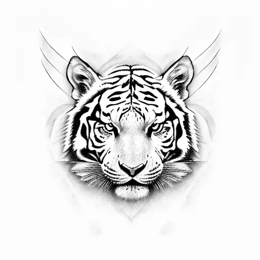 White Tiger With Wings