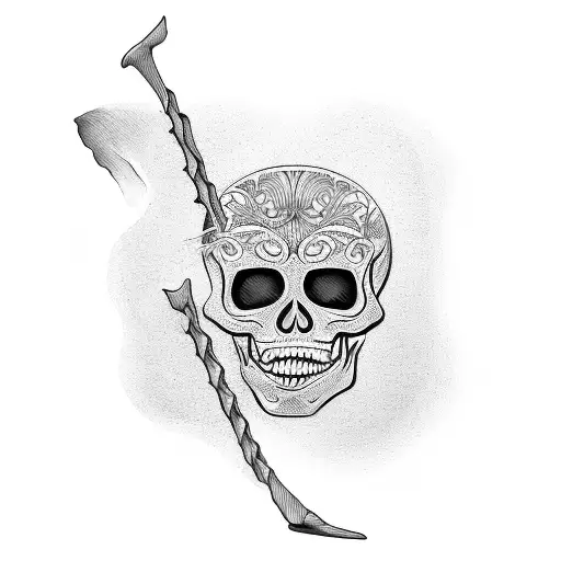 Skeleton At The Beac Wearing Only Shorts And Sunglasses