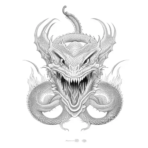 Ouroborous Dragon Aquarius