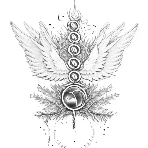 Wings Tree Time Candle