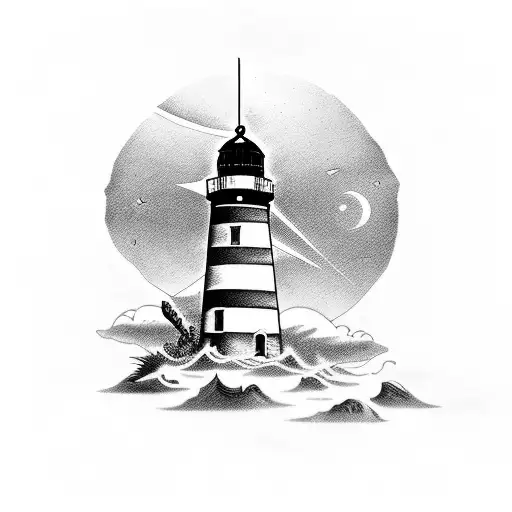 Lighthouse With Bible Verse