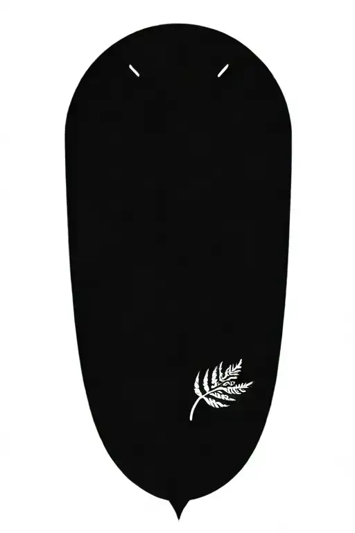 Big Ben Clock Face And Silver Fern Tribal