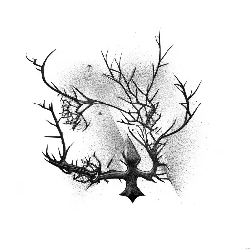 Small Dead Thorn Tree Forearm