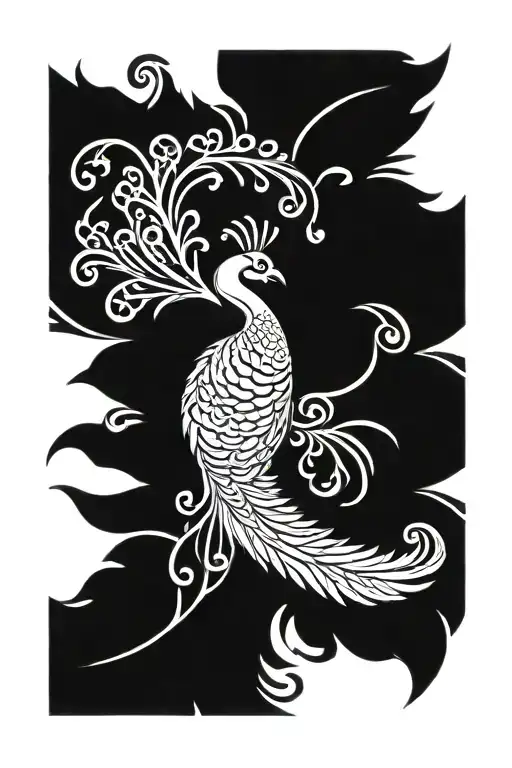 Peacock Tail Sticking