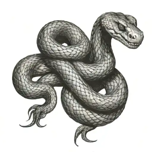 Full Back Hyper Realistic Aggresive Snake