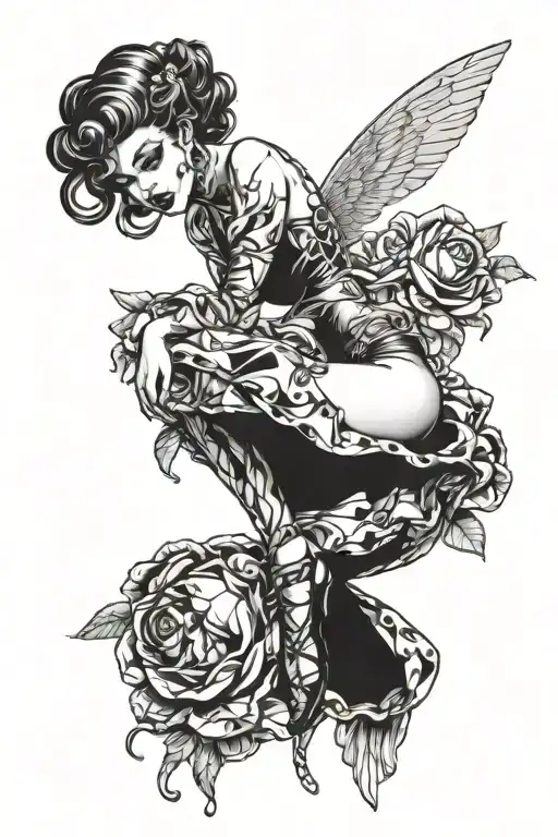 Pinup Girl In The Style Of A Decapitated Baby Doll