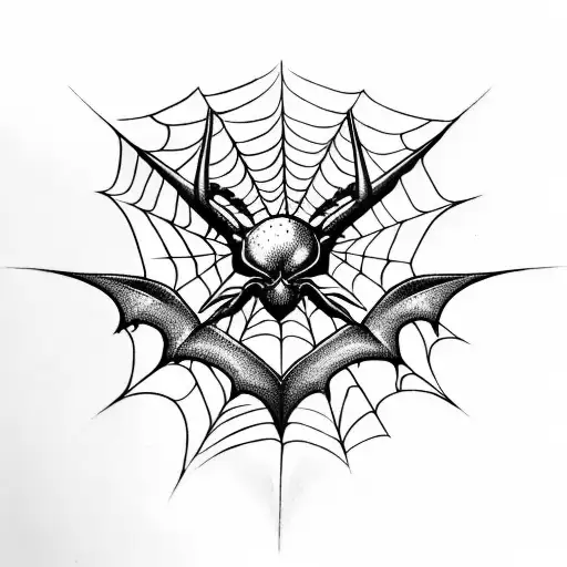 A Arm Band Consisting Of Illuminati With Webs Of Spider & Bats