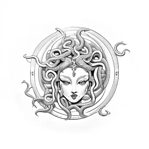 Pretty Medusa With Scorpio Horoscope