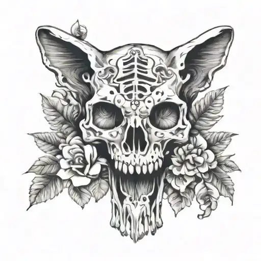 Cat Skull Mushroom Cristals