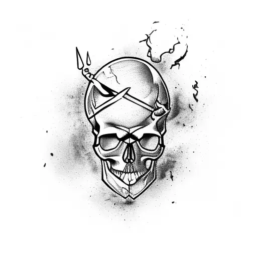 Skull Tearing From Skin