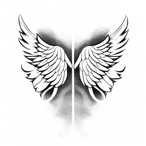 Angel Wings With Halo