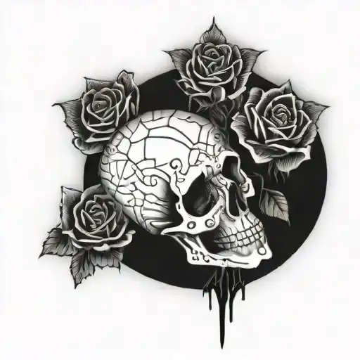 Skull And Roses