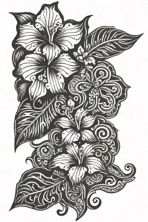 Hawaiian Tattoo That Is Not Polynesian