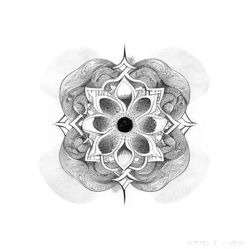 Infinity Symbol With Cherry Blossom