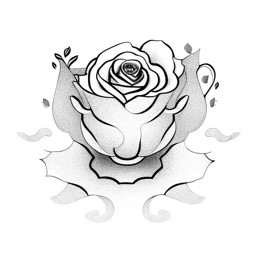 A Coffee Cup Filled With Blooming Roses