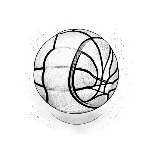 Basketball Ball In Fire