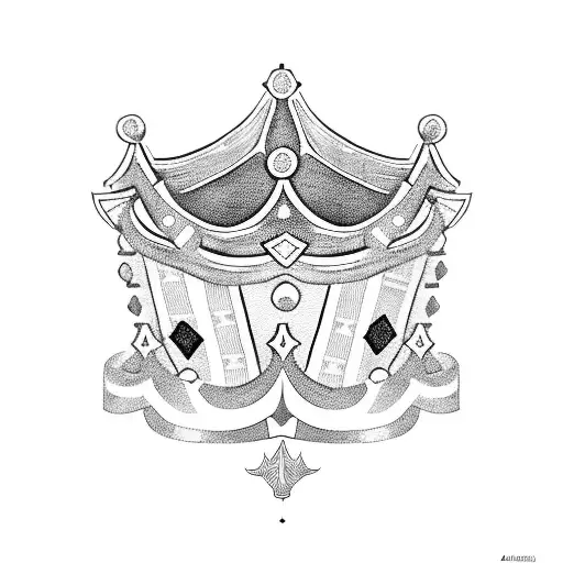 Stack Of Cash With A Crown On Top