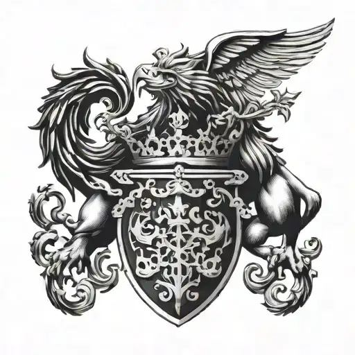 Bailey Family Crest Heraldry Crown