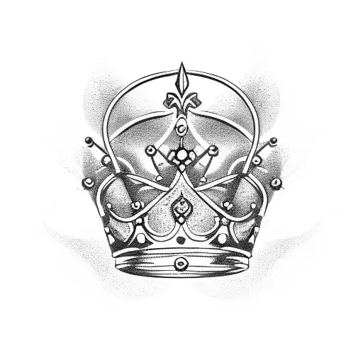 Crown Over Cursive Letter R
