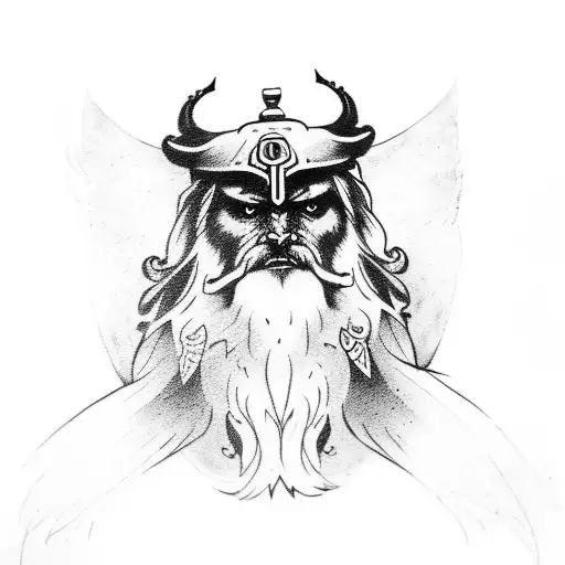 Odin With Hugin And Munin