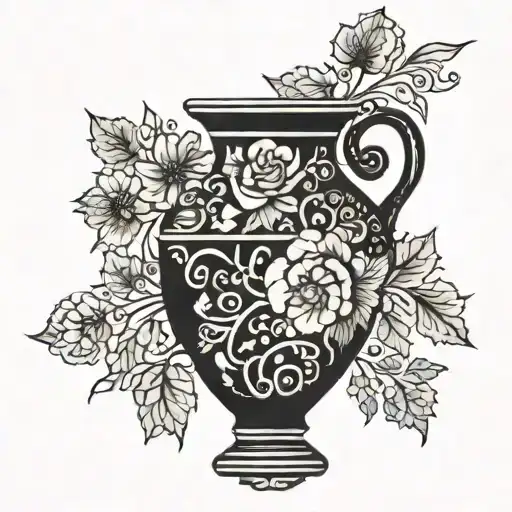 Italian Vase Filled