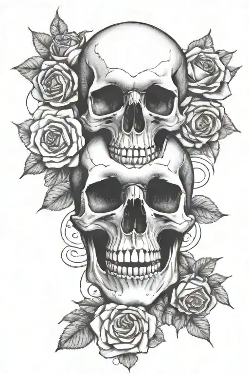 Skull And Roses
