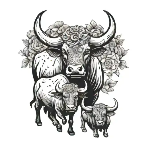 Taurus Bull And Kids