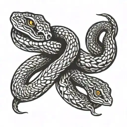 Single Ouroborus Snake Earing